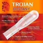 Trojan Double Ecstasy Lubricated Condoms - 10 Pack