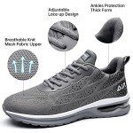 MEHOTO Men's Lightweight Athletic Sneakers - Grey/Black