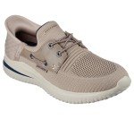 Skechers Men's Delson Low Profile Slip-Ins, Taupe