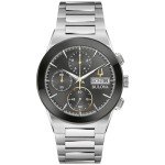 Bulova Men's Modern Millenia Chronograph Stainless Steel Watch