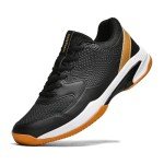 Men's Lightweight Non-Slip Tennis Shoes - Black Gold
