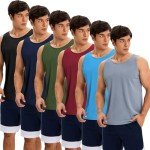 Men's Quick Dry Workout Tank Tops - 6 Pack