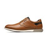 Bruno Marc Men's Casual Brown Dress Oxfords