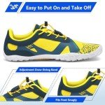 Men's Yellow Minimalist Trail Running Sneakers Size 12.5