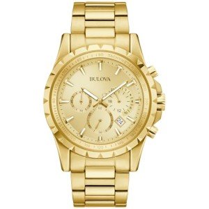 Bulova Men's Classic Gold Stainless Steel Chronograph Watch