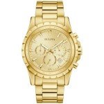 Bulova Men's Classic Gold Stainless Steel Chronograph Watch