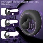 Adjustable Vibrating Cock Ring with Clitoral Stimulator