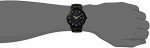 Bulova Men's Black Stainless Steel Diamond Dial Watch
