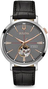 Bulova Men's Aerojet Automatic Leather Strap Watch