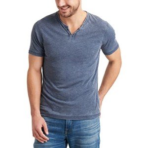 Lucky Brand Men's Venice Notch Neck Tee - Navy