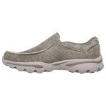 Skechers Men's Taupe Moc Toe Slip-On Shoes
