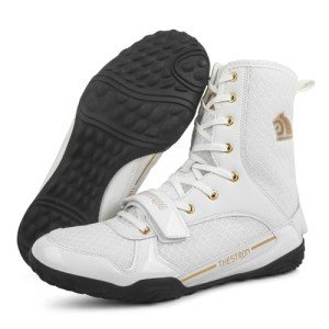 THESTRON Men's High Top Boxing & Wrestling Shoes