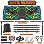 AERLANG 30-in-2 Push Up Board Workout Set