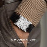 SEIKO Men's Essential White Rectangular Watch