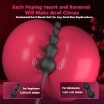 Vibrating Anal Beads and Cock Ring Set for Men
