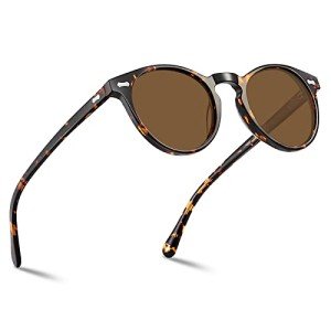 CARFIA Retro Polarized Sunglasses for Men UV400