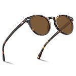 CARFIA Retro Polarized Sunglasses for Men UV400