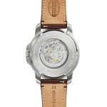 Fossil Men's Grant Automatic Watch, Silver & Brown