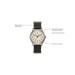 Bulova Men's Military Heritage Automatic Watch - Black/Ivory