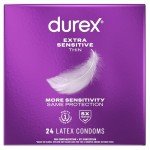 Durex Ultra Thin Extra Sensitive Condoms, 24 Pack