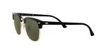 Ray-Ban Clubmaster Square Sunglasses - Black/Gold/G-15 Green