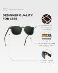 Men's Polarized Round Square Sunglasses by WMP