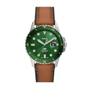 Fossil Men's Blue Quartz Leather and Steel Watch