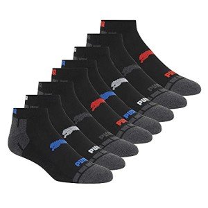 PUMA Men's 8 Pack Low Cut Running Socks