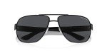 Men's A|X Armani Exchange Rectangular Sunglasses, Matte Black