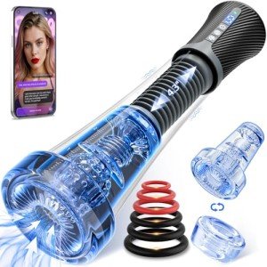 Men's Penis Pump with APP Control & Sleeves