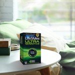 LifeStyles Ultra Sensitive Lubricated Latex Condoms - 12 Pack