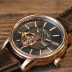 Bulova Men's Automatic Leather Strap Watch - 97A109