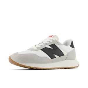 New Balance Men's 237 Sneakers, White/Gray/Black, Size 11