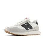 New Balance Men's 237 Sneakers, White/Gray/Black, Size 11