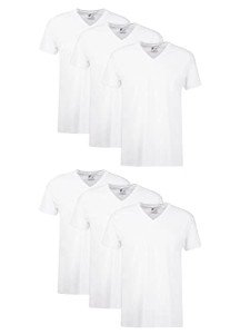 Hanes Men's Cotton Moisture-Wicking V-Neck Undershirts