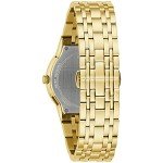 Bulova Men's Gold Tone Quartz Watch with Diamond Dial