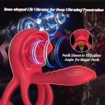 Remote Control Vibrating Cock Ring and Clitoral Stimulator