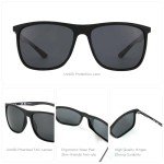 ZENOTTIC Men's Polarized Square Sunglasses - UV400 Protection