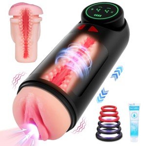 Automatic Male Masturbator with Vibrating & Thrusting Modes