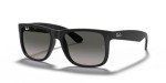 Ray-Ban Justin Rectangular Sunglasses in Black/Grey