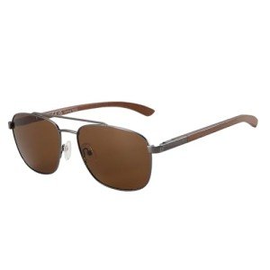 ZENOTTIC Men's Aviator Wood Polarized Sunglasses