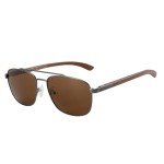 ZENOTTIC Men's Aviator Wood Polarized Sunglasses