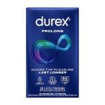 Durex Prolong Ultra Fine Latex Condoms, 12 Pack