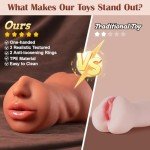 ZEMALIA 3-in-1 Realistic Male Masturbator Toy