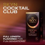 SKYN Cocktail Club Flavored Condoms, 10 Pack