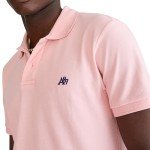 AEROPOSTALE Men's Pink Dream Polo - Small