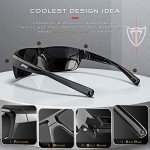 Men's Ultra-Light Polarized Wrap Sunglasses - Black