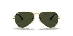 Ray-Ban Classic Aviator Sunglasses, Gold/Green