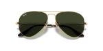 Ray-Ban Classic Aviator Sunglasses, Gold/Green