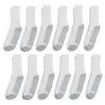 Hanes Men's Double Tough Crew Socks, 12-Pack